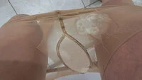 Naughty crossdresser teasing and cumming in various pantyhose - Image # 5