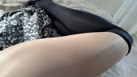 Man enjoying pantyhose layers - Image # 5