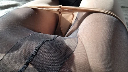 Man enjoying pantyhose layers - Image # 12
