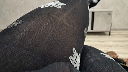 Guy wearing black fashion tights under jeans - Image # 10