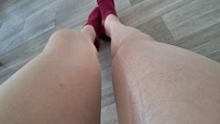 Crossdresser shiny pantyhose teasing - Image # 7