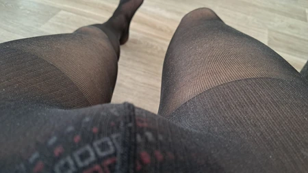 Guy wearing black pantie hose - Image # 3