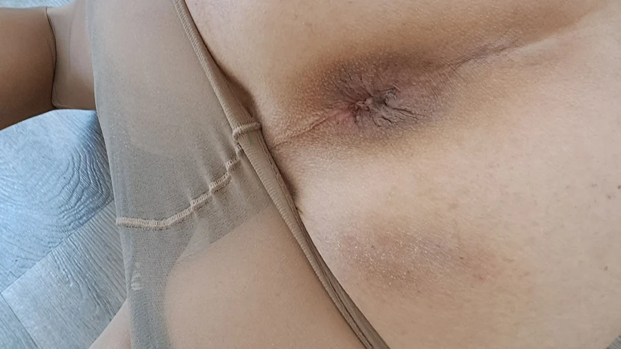 Image gallery: Pantyhosed guy waiting for a hard cock in his ass