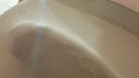 Guy teases with a big cock under pantyhose - Image # 3