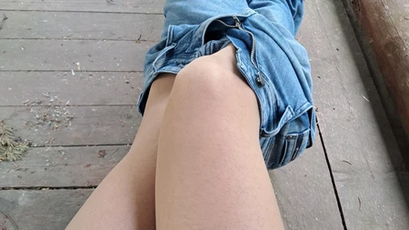 Man nylon legs teasing - Image # 3