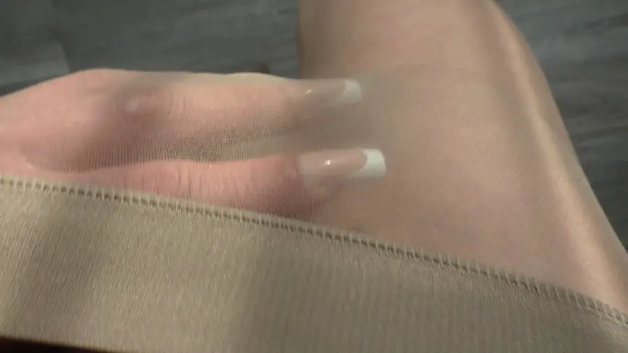 Pantyhose dildo anal playing